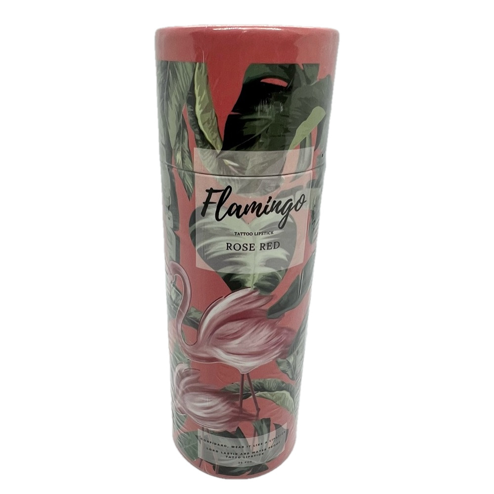 Brand New Flamingo Tattoo Lipstick- Rose Red